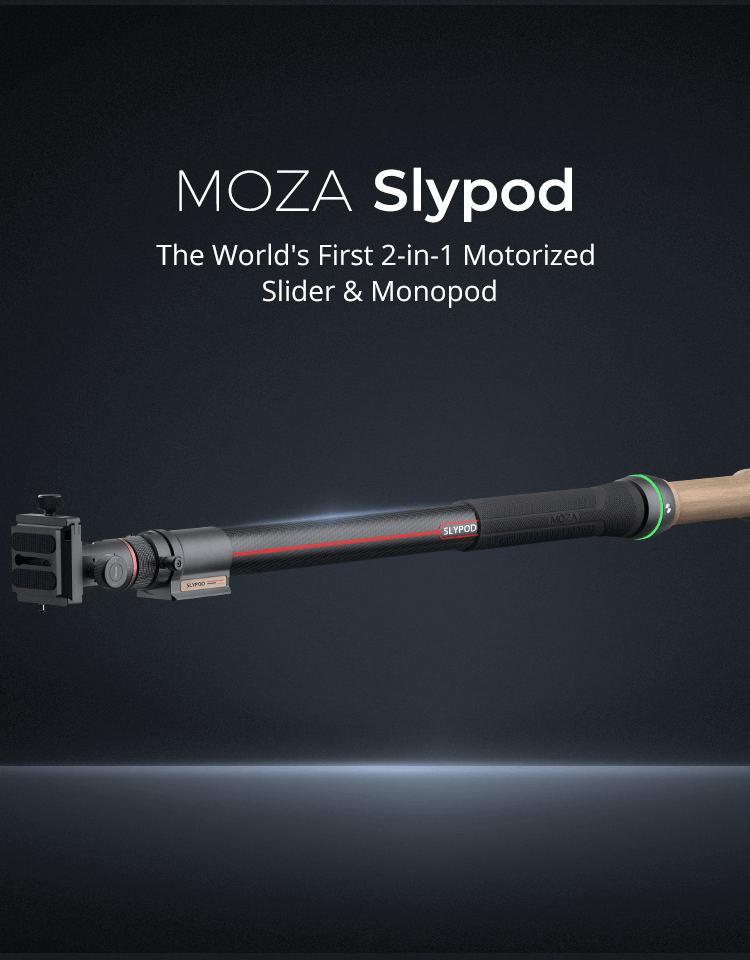 The World's First 2-in-1 Motorized Slider & Monopod